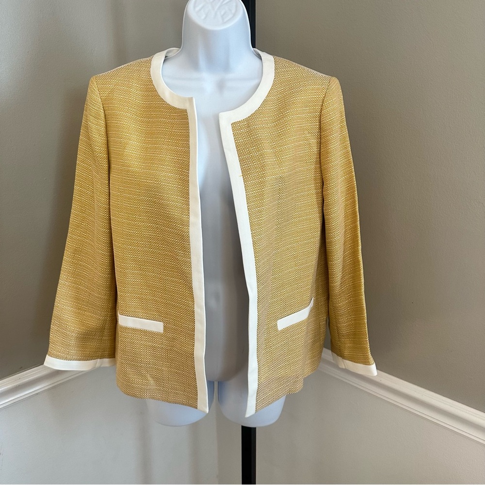 NWT Kasper Blazer Women’s Size 10‎ Butterscotch Vanilla Ice Work Career Jacket